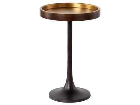 Sunpan Tekoa Round Metal End Table