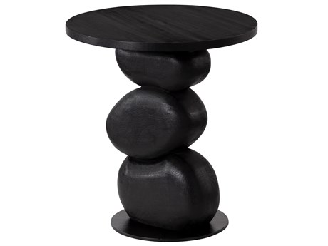 Sunpan Paplo Round Wood End Table