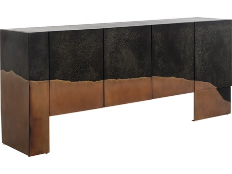 Sunpan Tapio 77" Mango Wood Black Sideboard