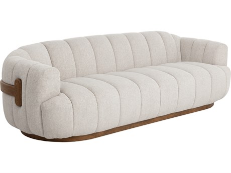 Sunpan Tadeo Taupe Beige Upholstered Sofa