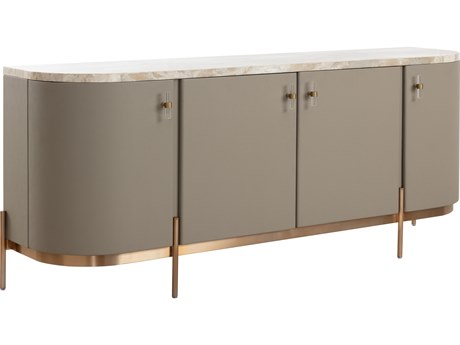 Sunpan Cataldi 77" Taupe Sideboard
