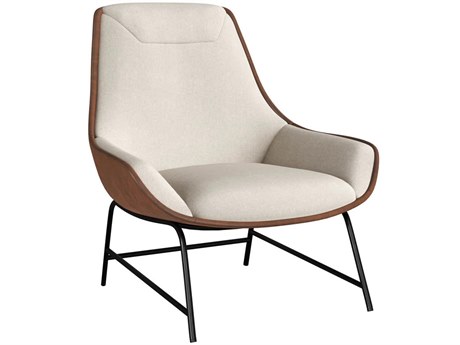 Sunpan Lucier Beige Fabric Accent Chair