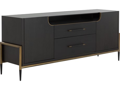 Sunpan Weldrick 76" Acacia Wood Brown Sideboard