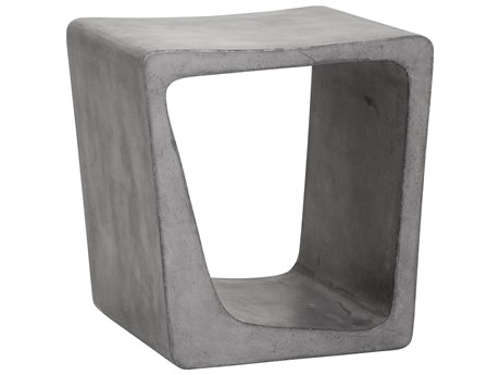 Sunpan Outdoor MIXT Darwin Concrete Grey 19''W x 16.5''D Rectangular End Table