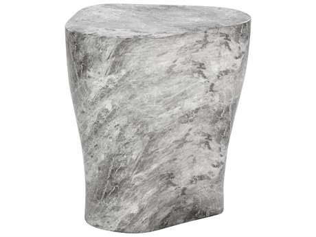 Sunpan Outdoor MIXT Dali Concrete Marble Look 20''W x 17''D Large End Table