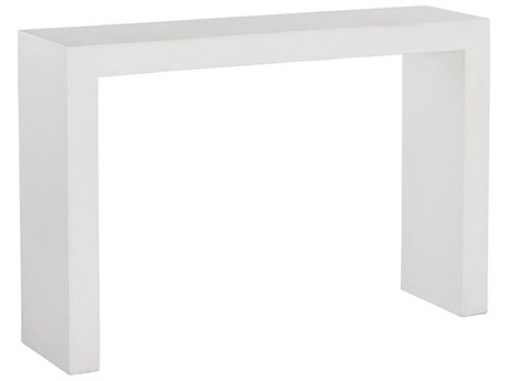 Sunpan Outdoor MIXT Axle Concrete White 47''W x 12''D Rectangular Console Table