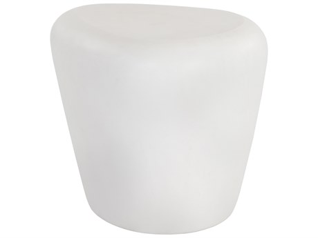 Sunpan Outdoor MIXT Corvo Concrete White 25''W x 19''D Side Table
