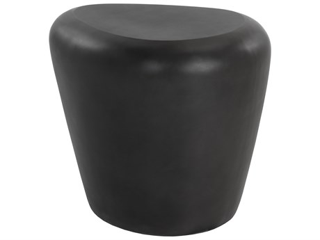Sunpan Outdoor MIXT Corvo Concrete Black 25''W x 19''D Side Table