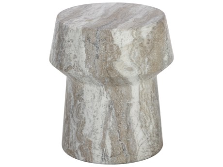 Sunpan Outdoor Brie Concrete Grey 18.5'' Wide Round End Table