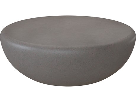 Sunpan Outdoor MIXT lolite Concrete Grey 47.25'' Wide Round Coffee Table