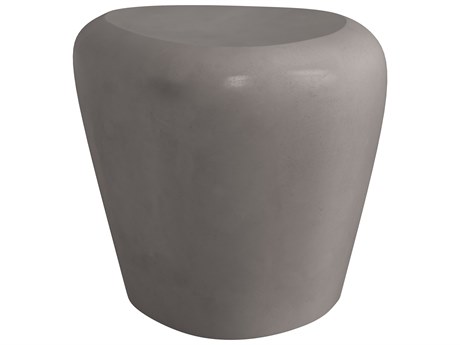 Sunpan Outdoor MIXT Corvo Concrete Grey 25''W x 19''D Oval Side Table