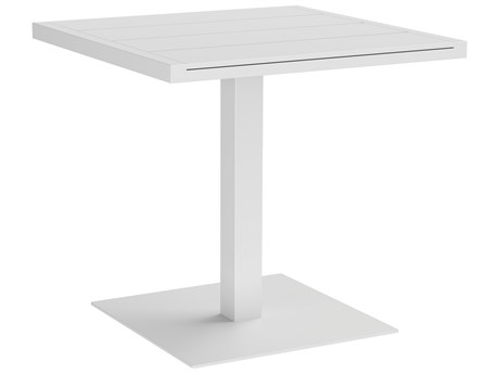 Sunpan Outdoor Merano Aluminum White 32'' Wide Square Bistro Table