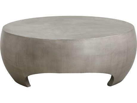 Sunpan Outdoor Tarsus Concrete Light Pewter 45.5'' Wide Round Coffee Table