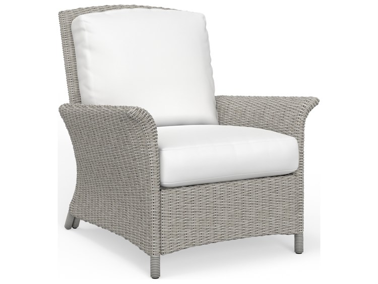 South Sea Rattan Juniper Bay Quick Ship Wicker Cushion Lounge Chair