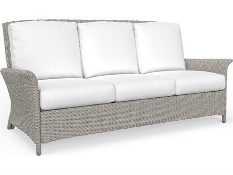 South Sea Rattan Juniper Bay Wicker Light Driftwood Outdoor Sofa