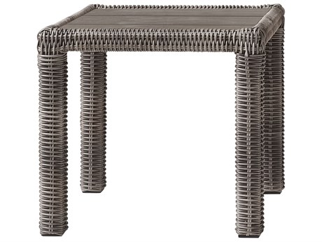 South Sea Rattan Timberline Quick Ship Wicker Square End Table
