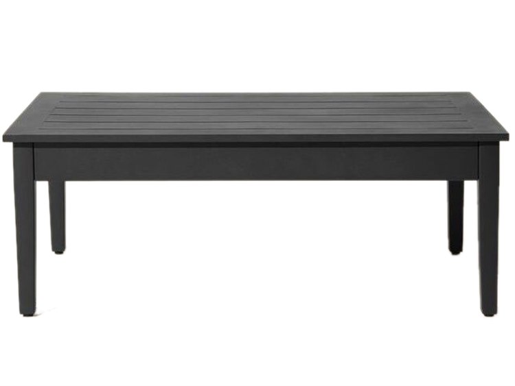 South Sea Rattan Nantucket Aluminum Rectangular Outdoor Patio Coffee Table