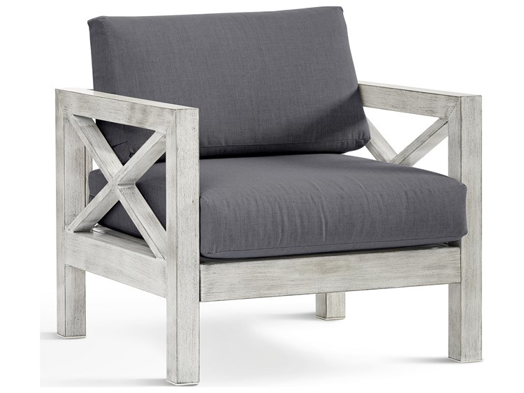 South Sea Rattan Farlowe Quick Ship Aluminum Cushion Lounge Chair