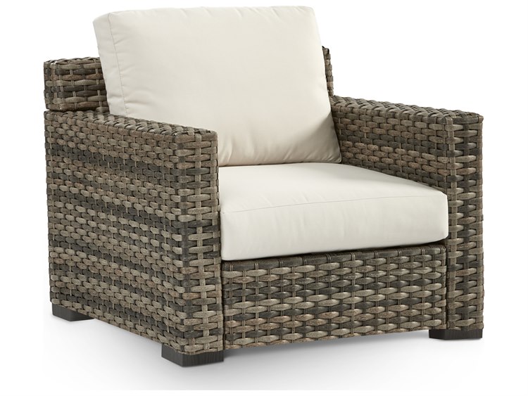 South Sea Rattan New Java Wicker Sandstone Patio Lounge Chair