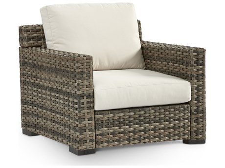 South Sea Rattan New Java Quick Ship Wicker Cushion Lounge Chair