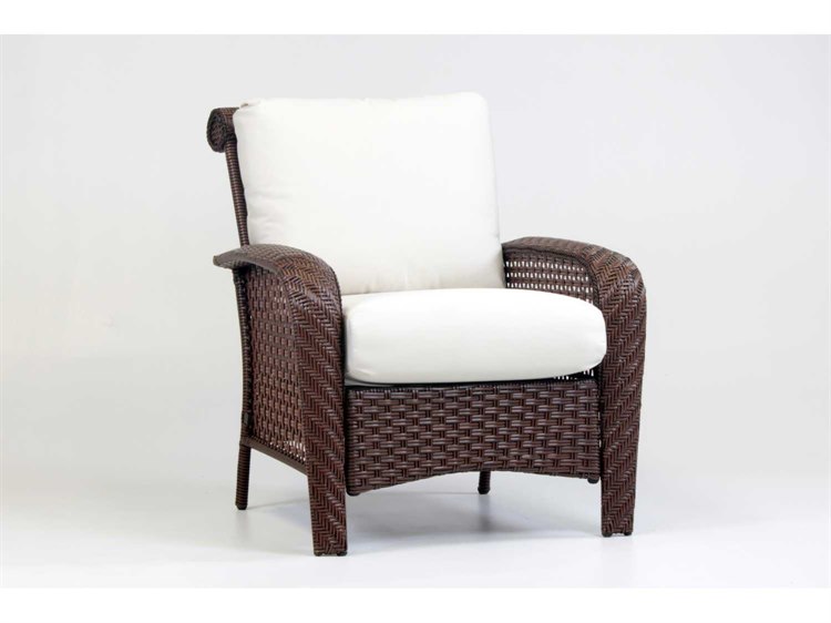 South Sea Rattan Martinique Wicker Spice Island Patio Lounge Chair