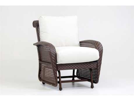 South Sea Rattan Martinique Wicker Spice Island Glider Lounge Chair