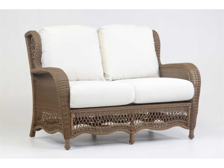 South Sea Rattan Riviera Wicker Twig Outdoor Patio Loveseat