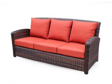 South Sea Rattan Huntington Wicker Hazelnut Sofa