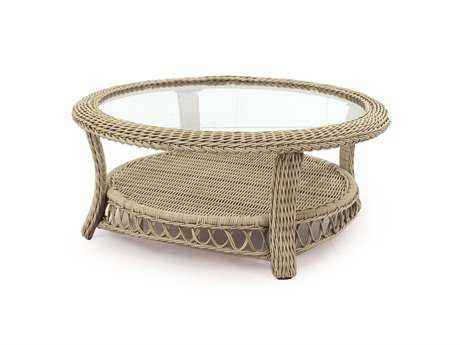 South Sea Rattan Arcadia Wicker Driftwood Round Coffee Table