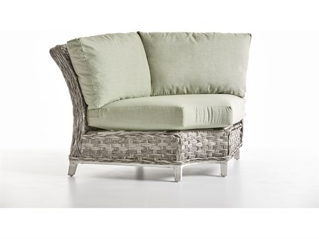 South Sea Rattan Grand Isle Quick Ship Wicker Cushion Lounge Chair