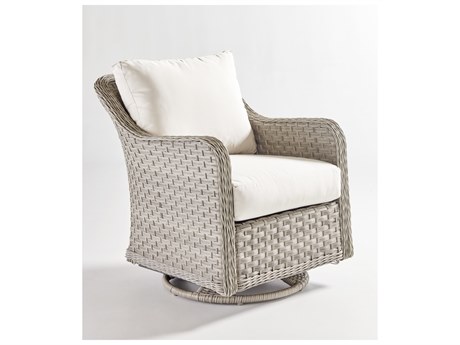 South Sea Rattan Mayfair Quick Ship Wicker Cushion Lounge Chair