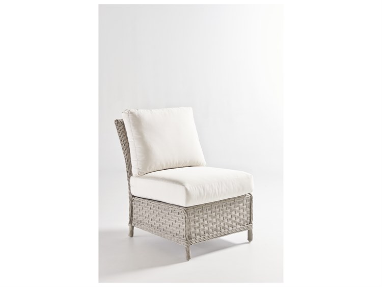 South Sea Rattan Mayfair Quick Ship Wicker Cushion Lounge Chair