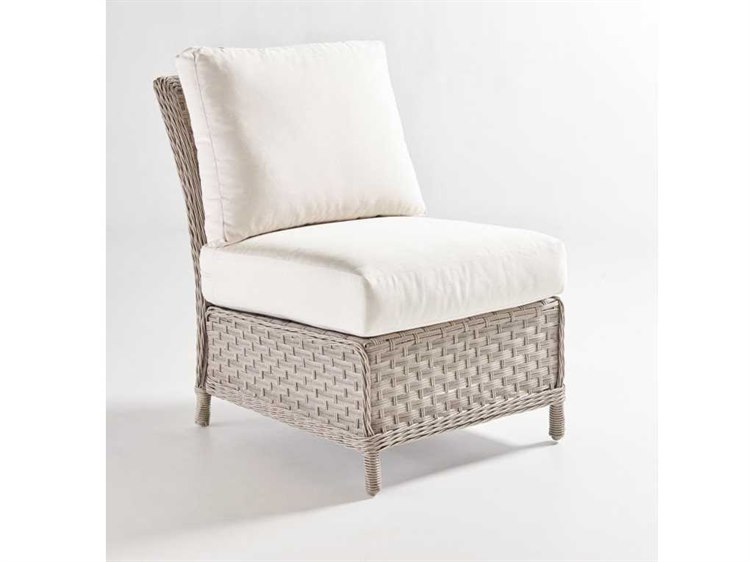 South Sea Rattan Mayfair Wicker Pebble Modular Outdoor Patio Lounge Chair