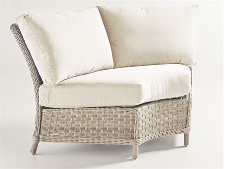 South Sea Rattan Mayfair Quick Ship Wicker Cushion Lounge Chair