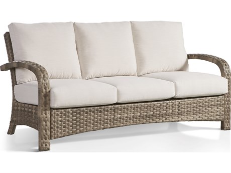 South Sea Rattan Driftwood Bay Wicker Warm/Neutral Patio Sofa