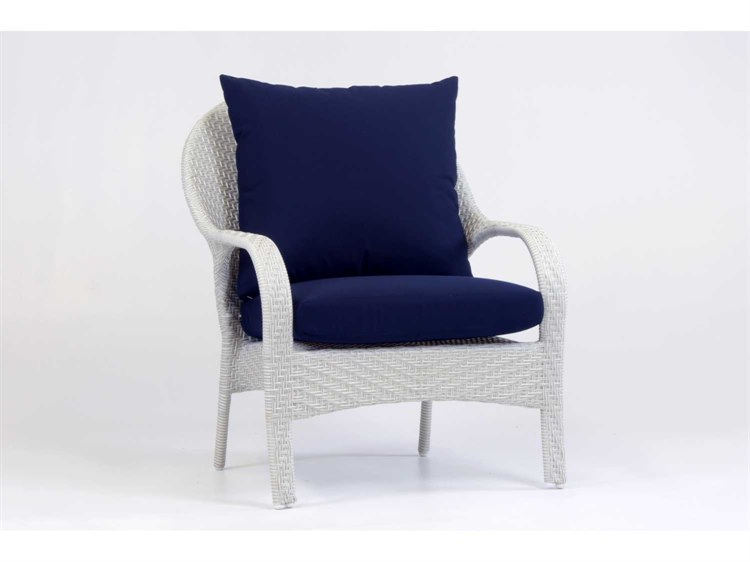 South Sea Rattan Bahia Wicker Cushion Patio Lounge Chair