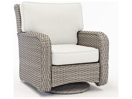 South Sea Rattan St Tropez Quick Ship Wicker Cushion Lounge Chair