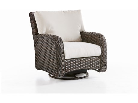 South Sea Rattan St Tropez Quick Ship Wicker Cushion Lounge Chair