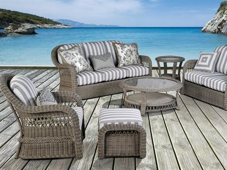 South Sea Outdoor New Java 3-Piece Outdoor Sectional Set w/ Square Corner  in Sandstone CODE