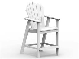 Seaside Casual Classic Adirondack Recycled Plastic Counter Chair