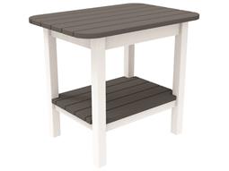 Seaside Casual Westerly Occasionals Recycled Plastic 24''W x 17''D Rectangular End Table