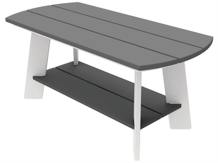Seaside Casual Classic Adirondack Recycled Plastic 36''W x 17''D Rectangular Coffee Table