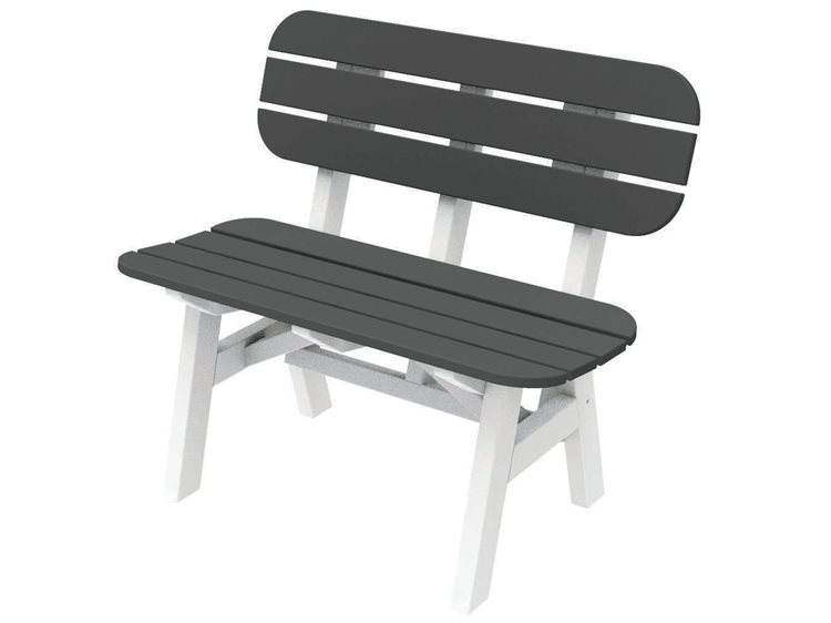 Seaside Casual Portsmouth Recycled Plastic 3 ft. Bench