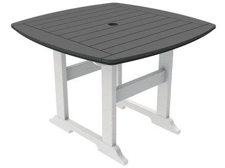 Seaside Casual Portsmouth Recycled Plastic 42'' Square Dining Table