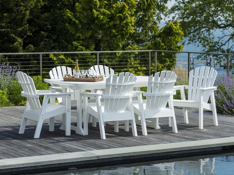Seaside Casual Portsmouth Recycled Plastic Outdoor Patio Dining Set