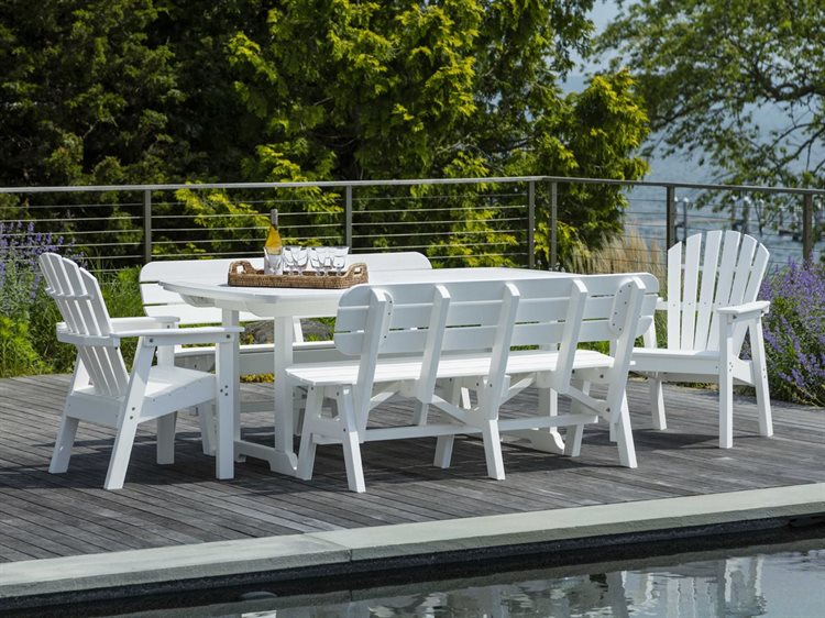Seaside Casual Portsmouth Recycled Plastic Outdoor Patio Dining Set