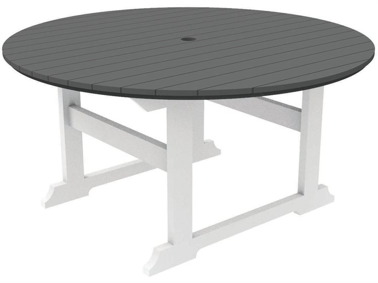 Seaside Casual Salem Rounds Recycled Plastic 59'' Round Dining Table
