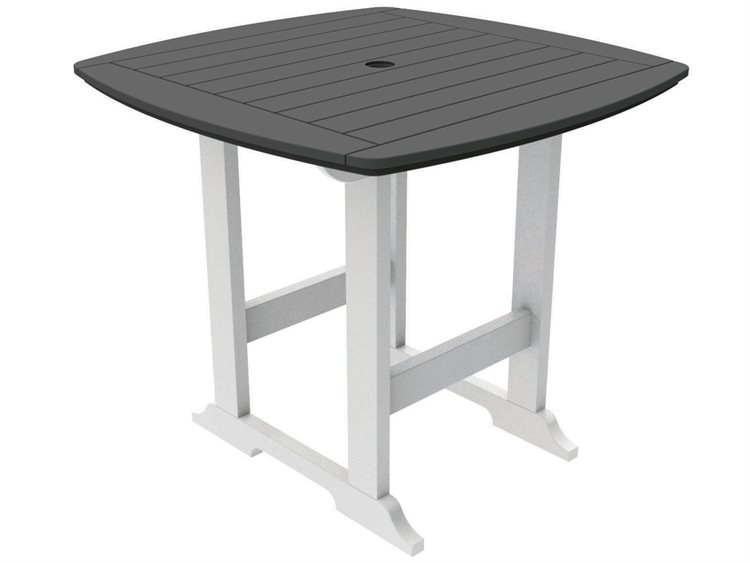 Seaside Casual Portsmouth Recycled Plastic 42'' Square Counter Table