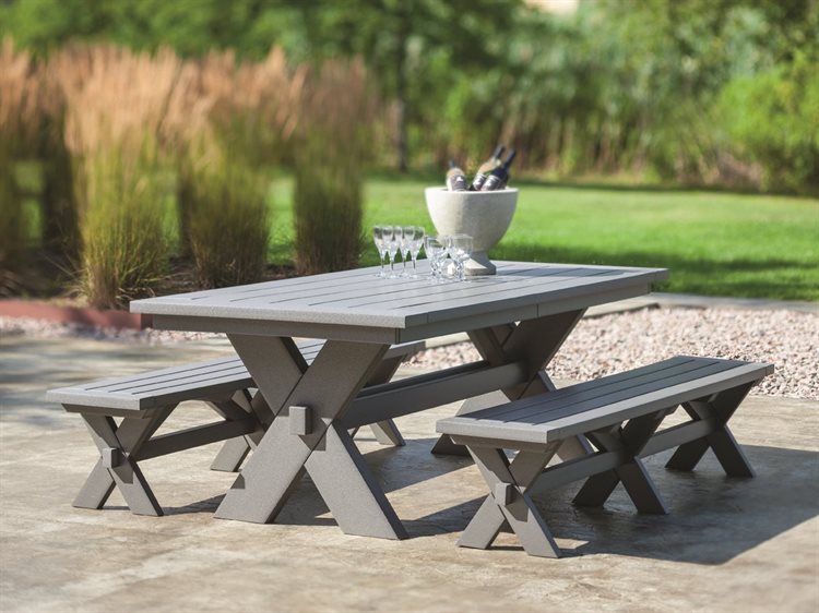 Seaside Casual Sonoma Recycled Plastic Outdoor Patio Dining Set
