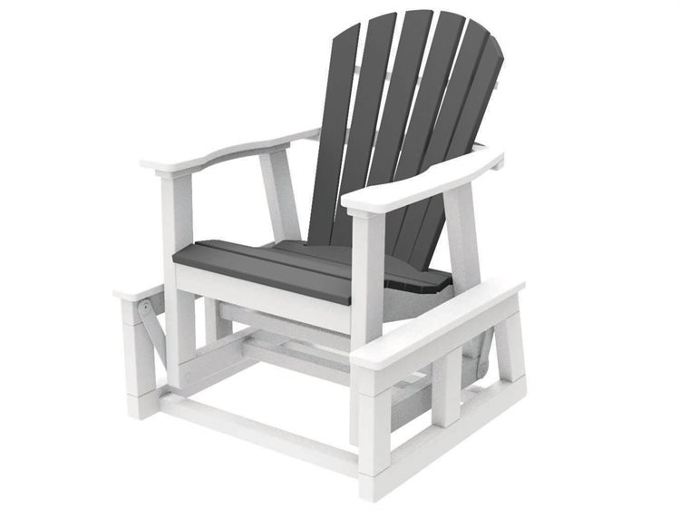 Seaside Casual Shellback Adirondack Recycled Plastic Single Gilder Chair